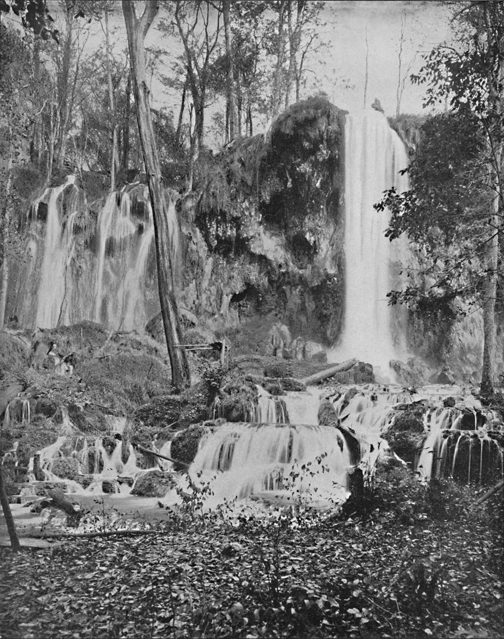 Deer Lick Falls, Mineral Springs, Va., c1897. by Unbekannt