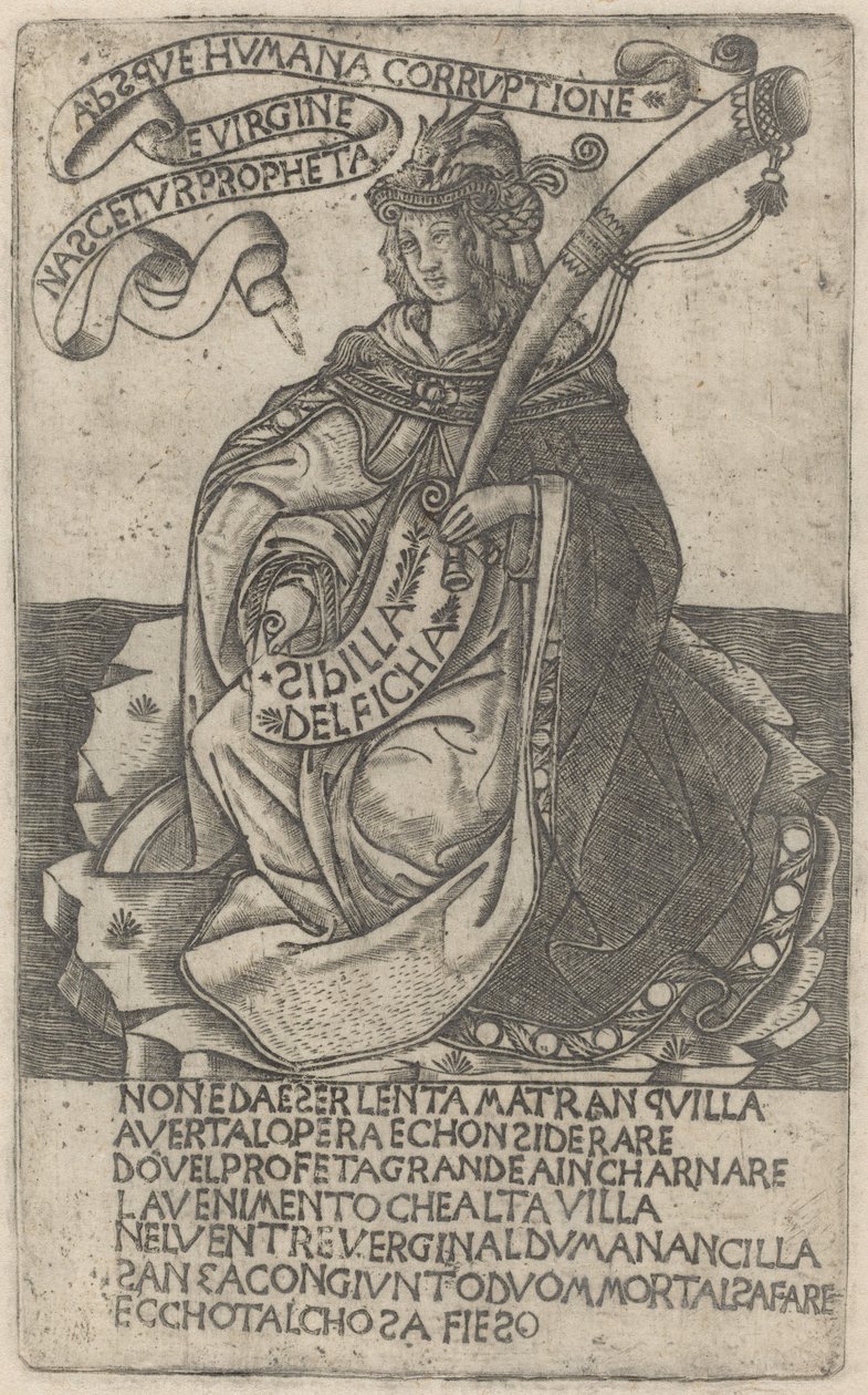 Delphian Sibyl, 15. yüzyılın başlarında. by Unbekannt
