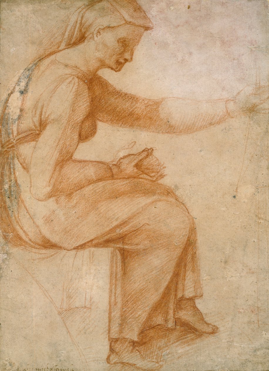 Sistine Tavanından Detay, 1508-1512 by Unbekannt