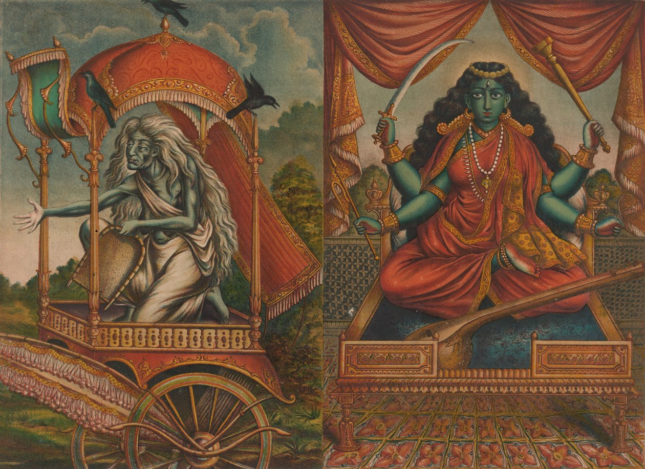 Dhumavati Matangi, 1885-90. by Unbekannt