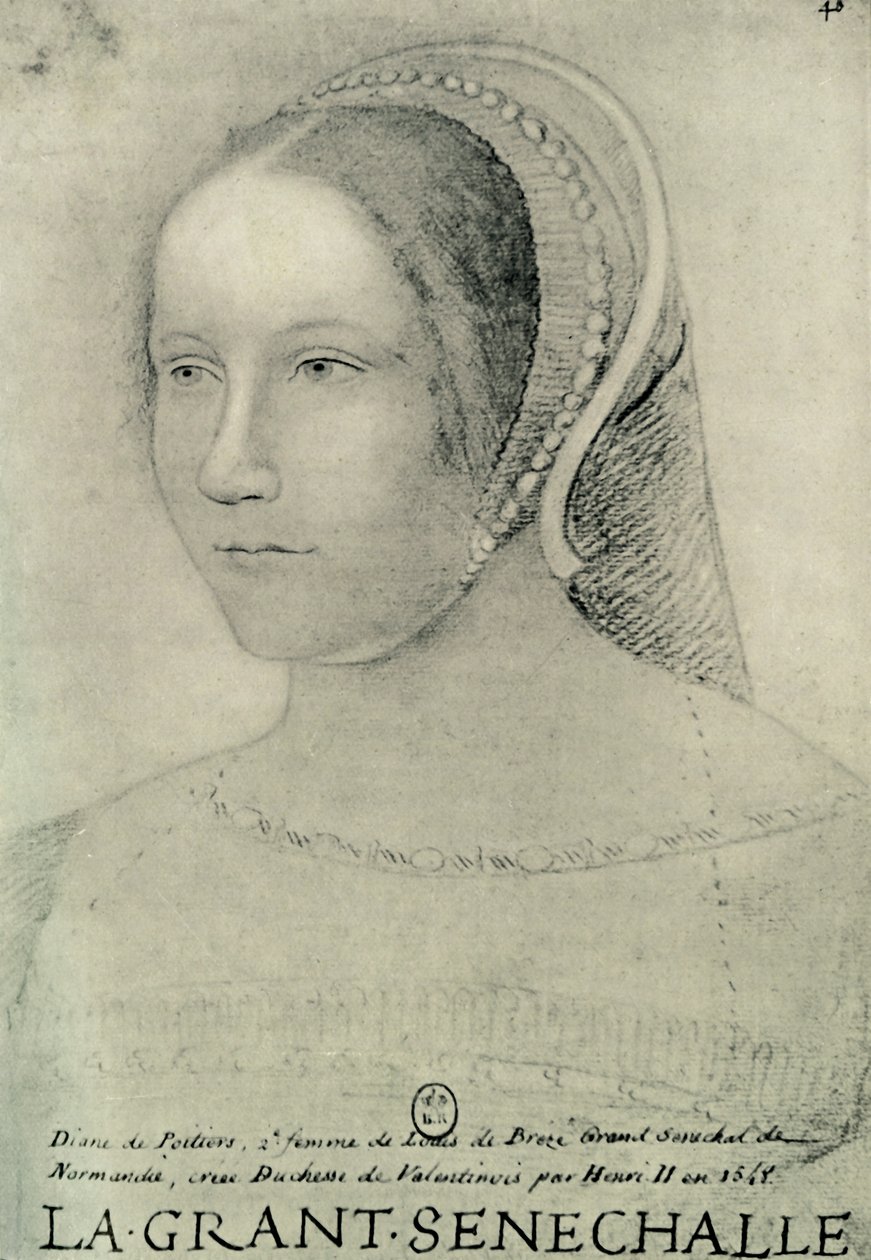 Diane de Poitiers, 1525, 1907. by Unbekannt