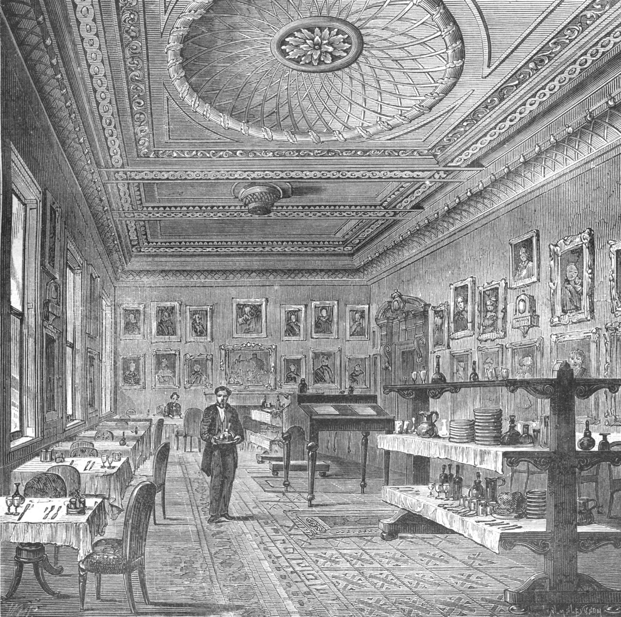 Garrick Kulübünün Yemek Odası, 1897 by Unbekannt