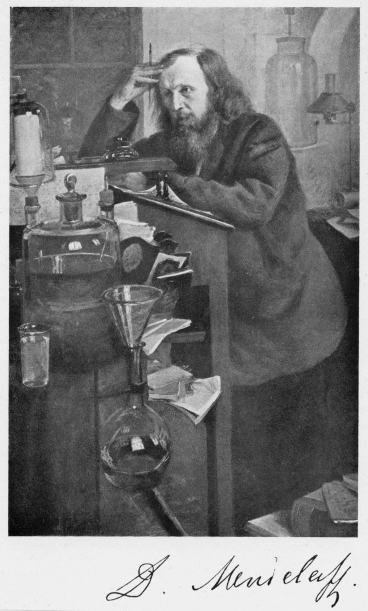 Dmitri İvanoviç Mendeleev 1834-1907, Rus kimyager, 1900