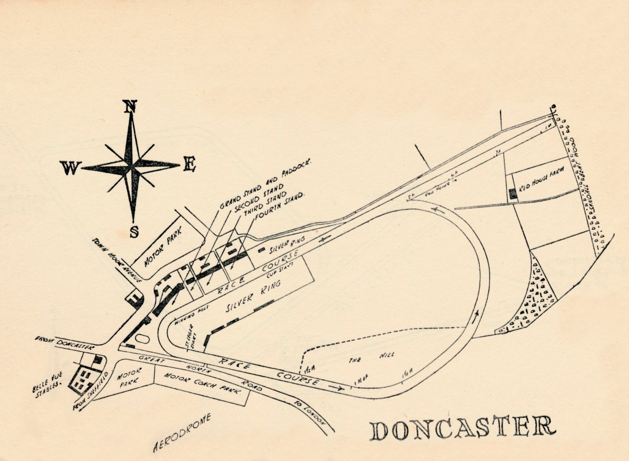 Doncaster Yarış Pisti, 1940. by Unbekannt