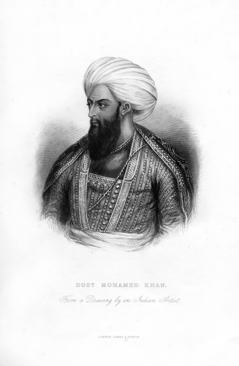 Dost Muhammed Han, Afganistan hükümdarı, 19. yüzyıl by Unbekannt