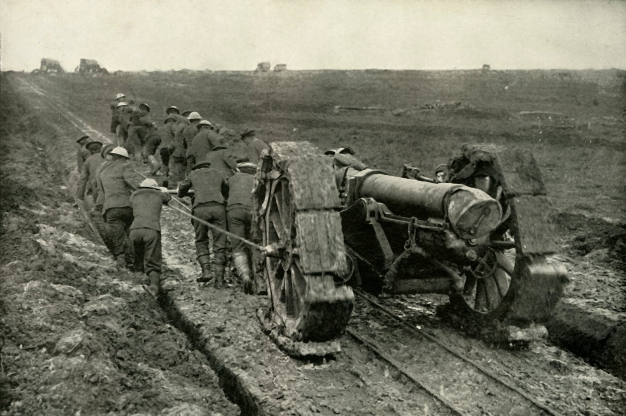 Silahları Yeni İlerleme Pozisyonlarına Sürüklemek, 1919. by Unbekannt