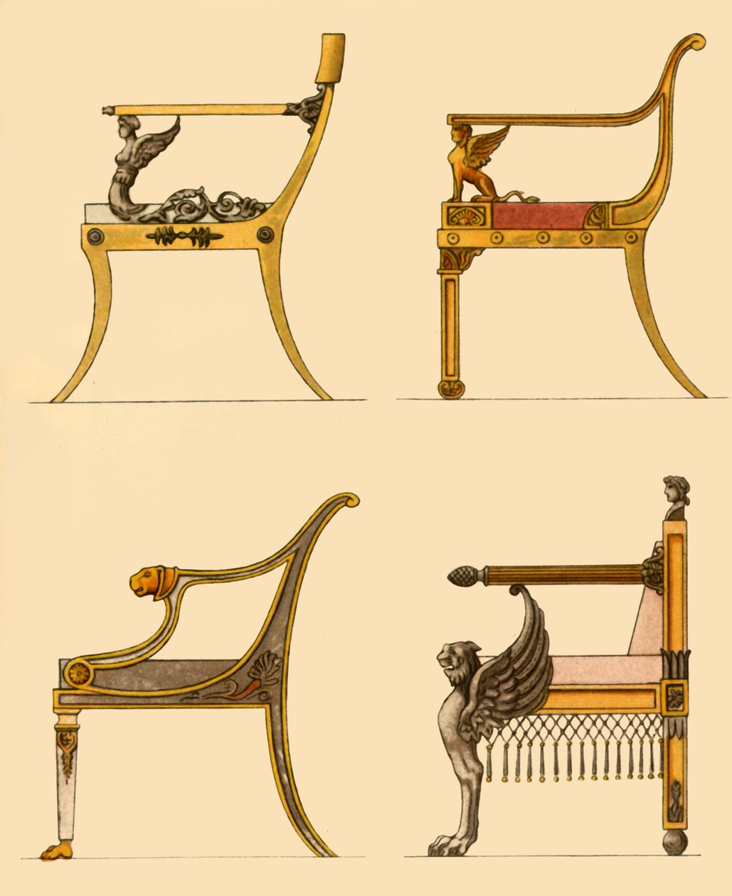 Misafir odası sandalyeleri, 1808, 1946. by Unbekannt