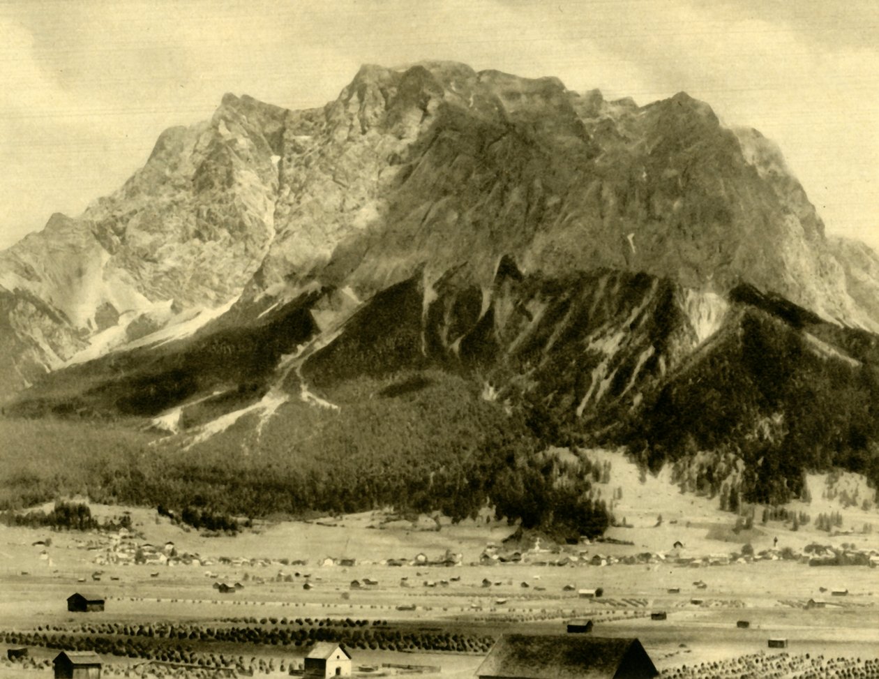 Ehrwald ve Wetterstein dağları, Tirol, Avusturya, c1935. by Unbekannt