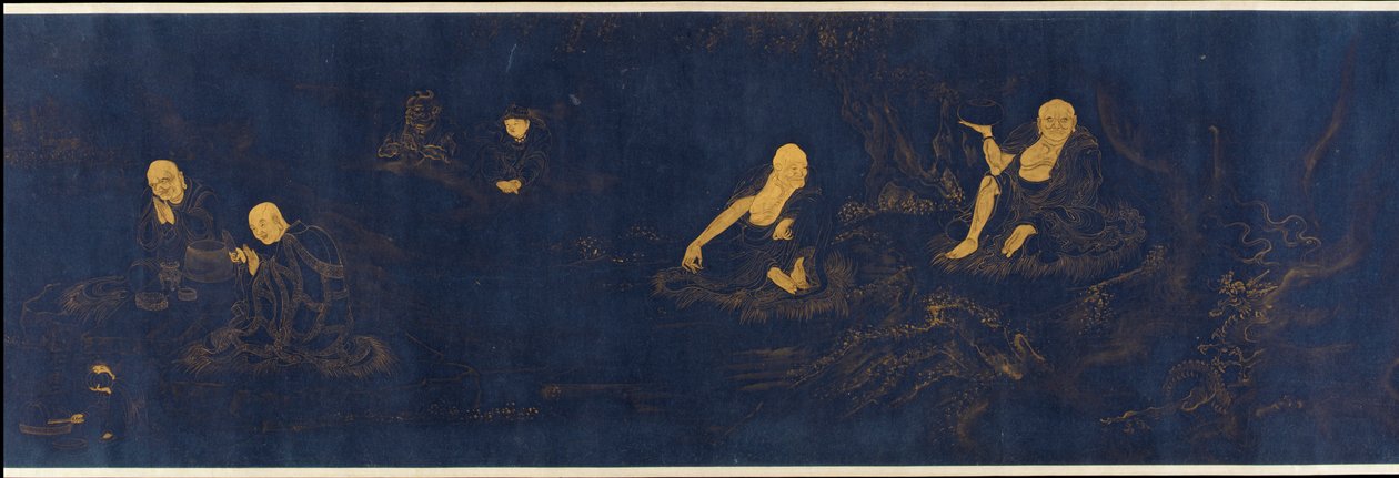 On sekiz Luohans, Ming hanedanı, 16. yüzyıl. by Unbekannt