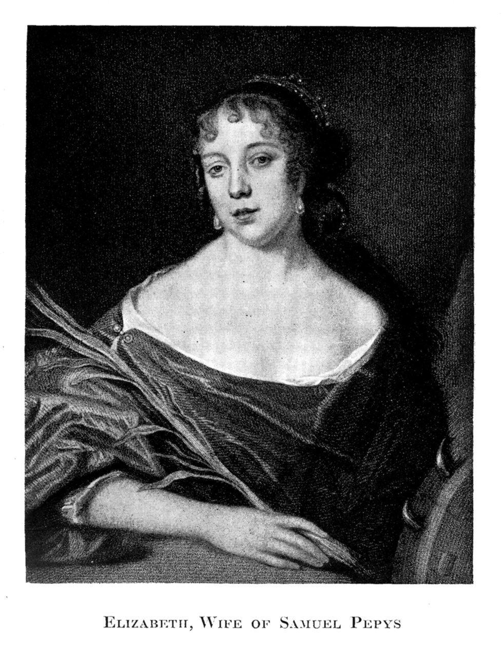 Elizabeth Pepys 1640-1669, 19. yüzyıl by Unbekannt