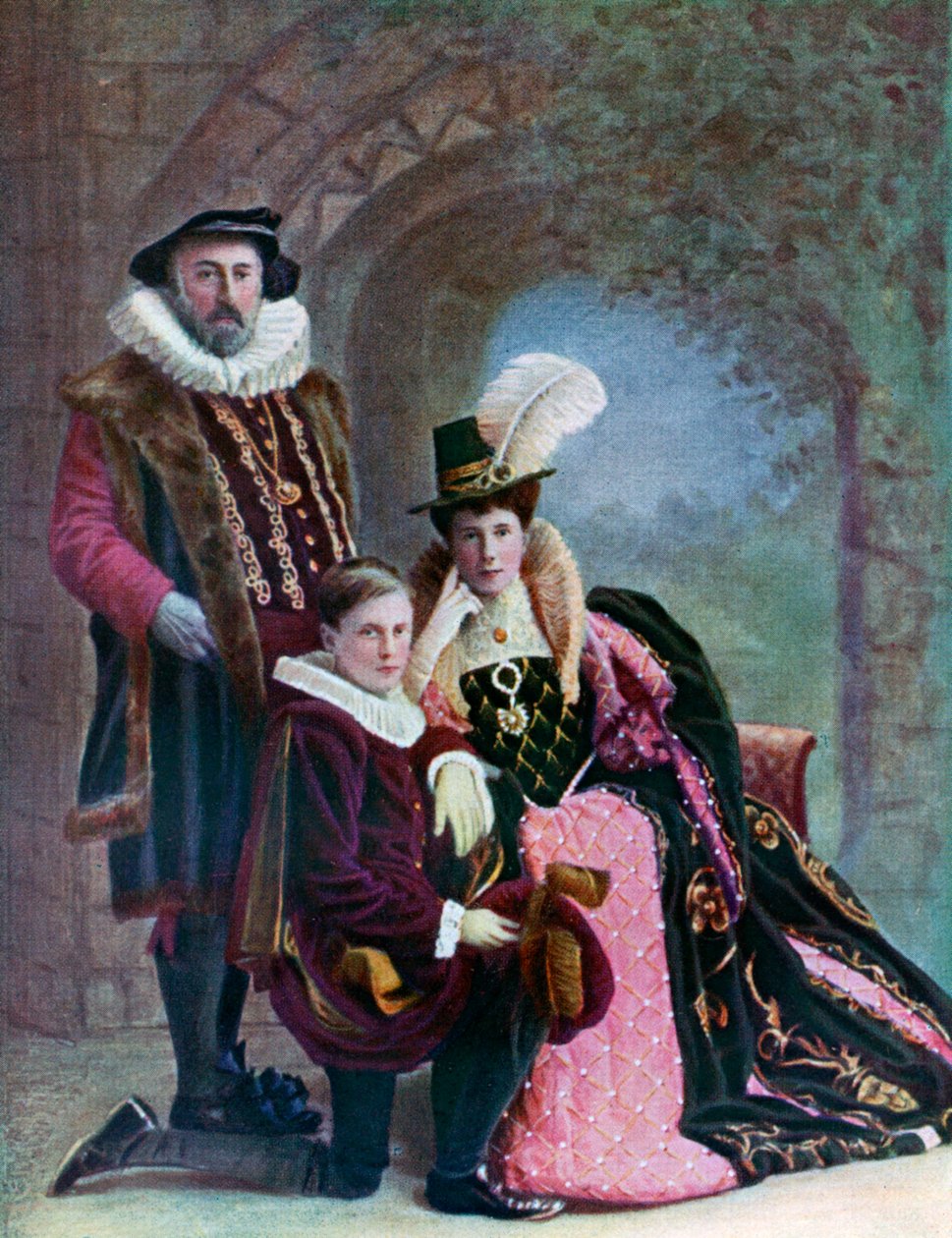 Elizabeth dönemi kostümü, c1572, 1910 by Unbekannt