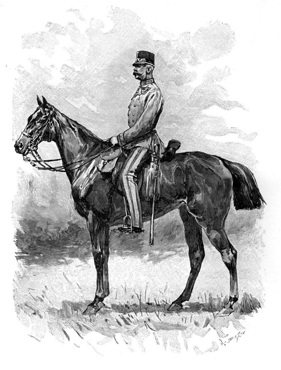 Avusturya İmparatoru Franz Josef, 1892 by Unbekannt