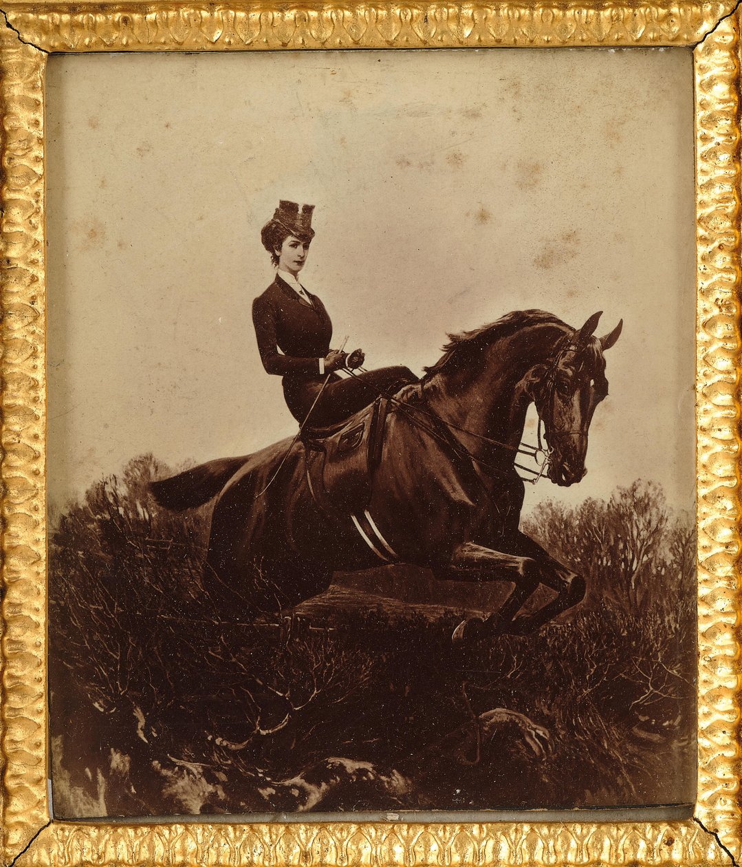 At sırtında İmparatoriçe Elisabeth, c. 1890. by Unbekannt