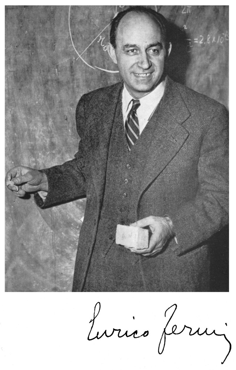 Enrico Fermi, İtalyan asıllı Amerikalı nükleer fizikçi by Unbekannt