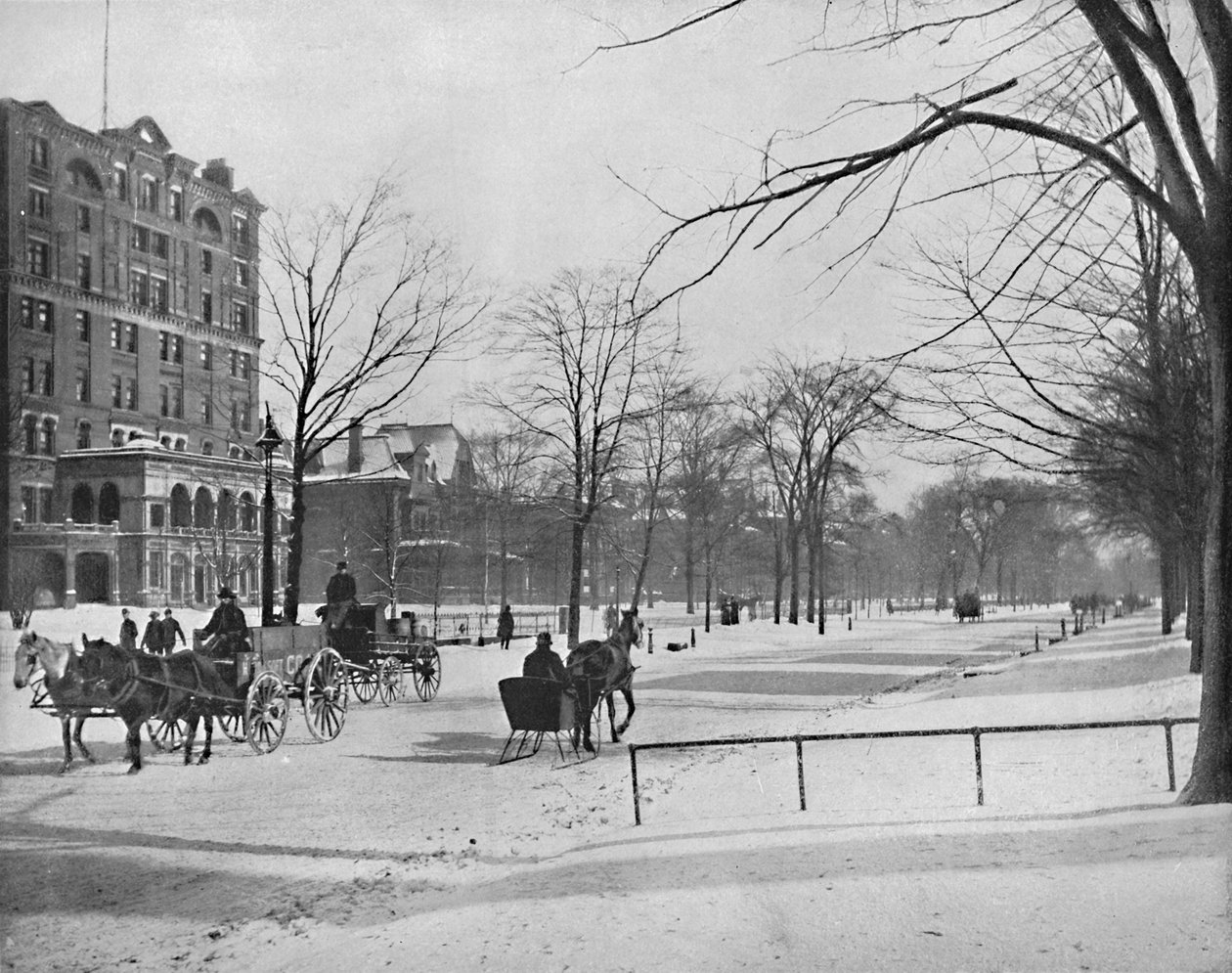 Euclid Caddesi, Cleveland, Ohio, c1897. by Unbekannt