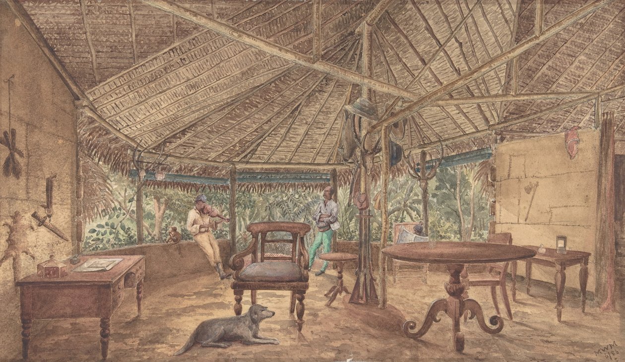 Afrika Orman Locasındaki Avrupalı Erkekler, 1886. by Unbekannt