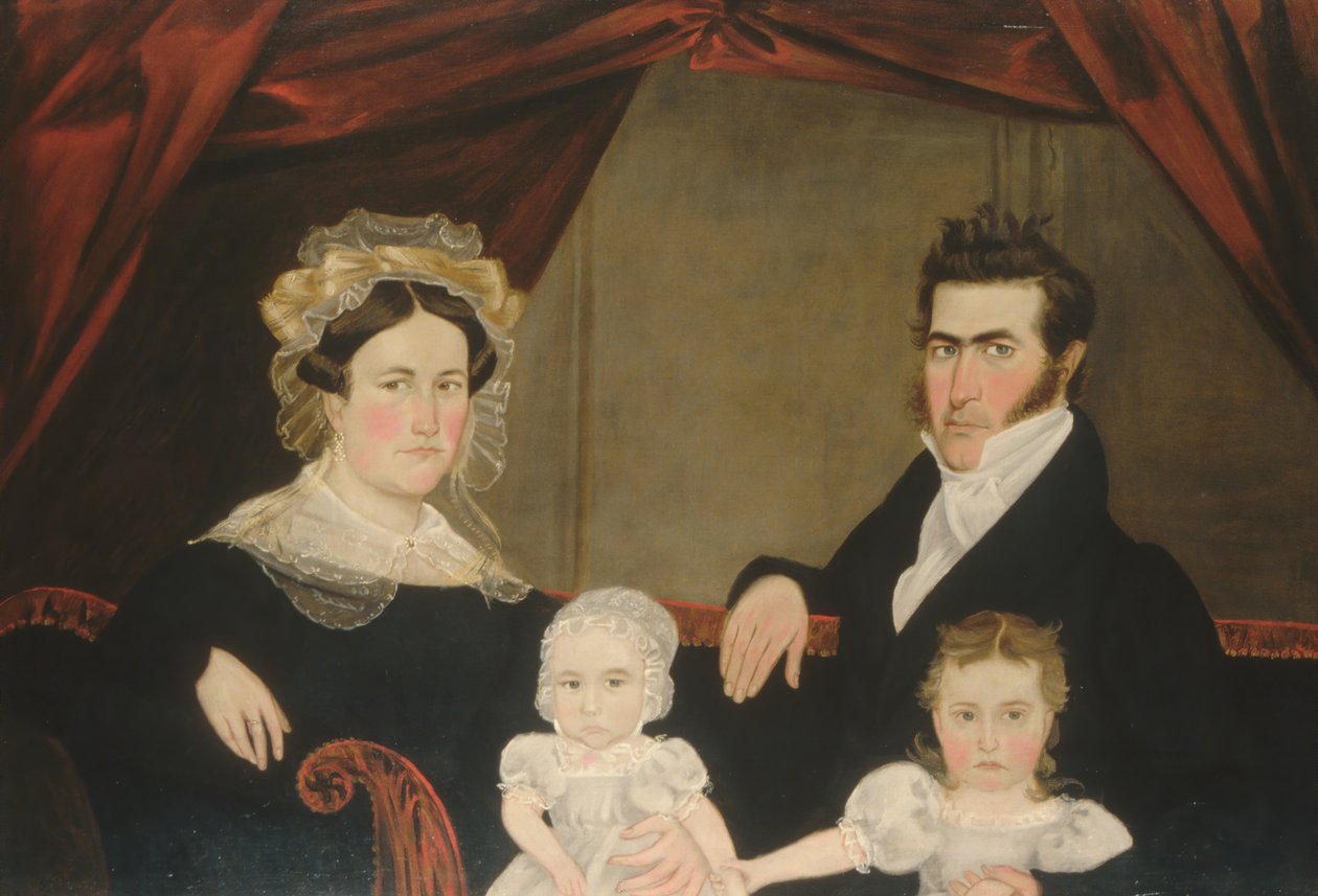 Kanepede Dört Kişilik Aile Grubu, ca. 1830