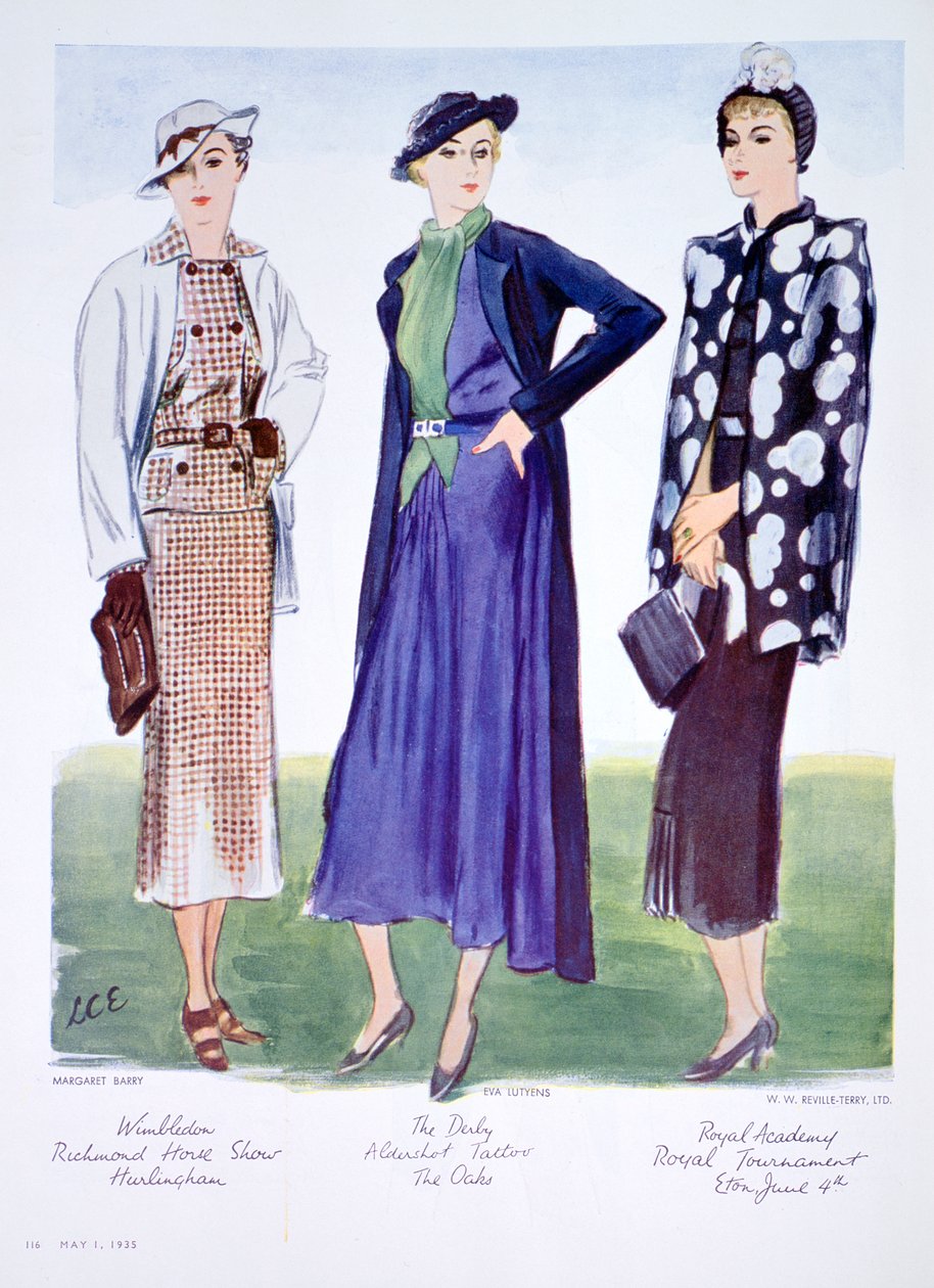 Moda illüstrasyonu, 1935 by Unbekannt