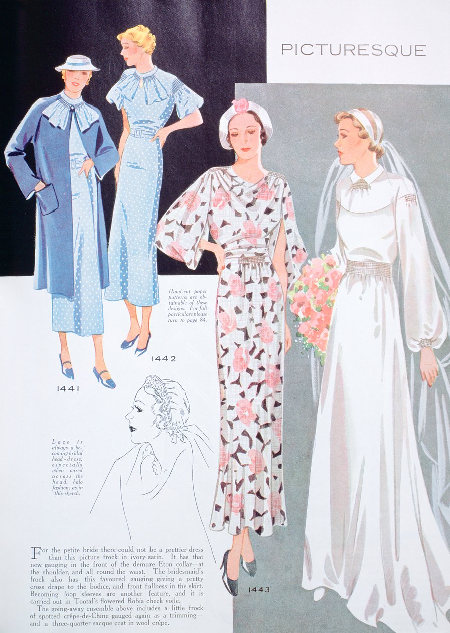 Moda illüstrasyonu, 1935 by Unbekannt