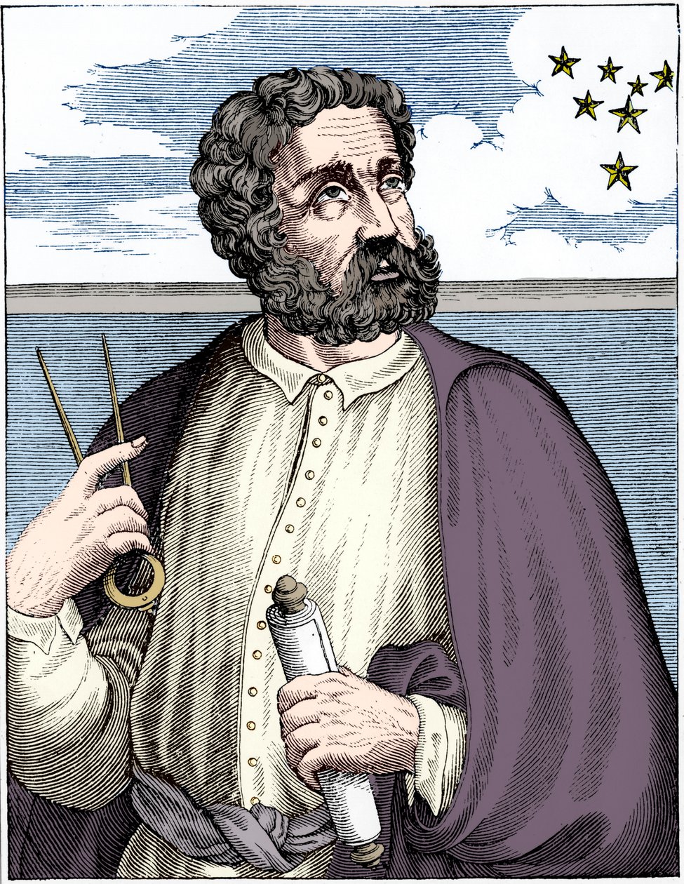 Ferdinand Magellan c1480-c1521, Portekizli denizci. by Unbekannt
