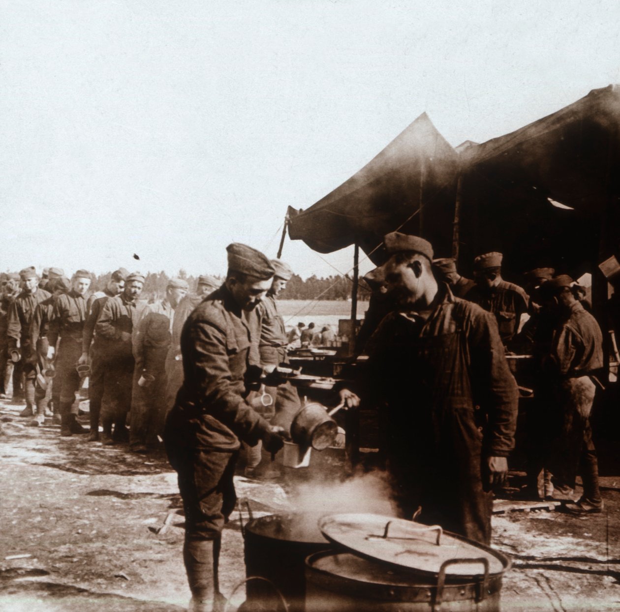 Amerikan kampında tarla mutfağı, Melette, Fransa, c1914-c1918. by Unbekannt