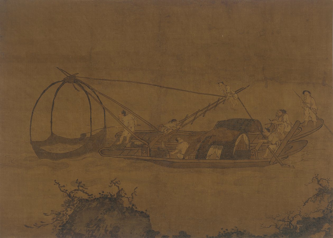Ağ Yükselen Balıkçılar, Ming hanedanı, 16-17. yüzyıl. by Unbekannt