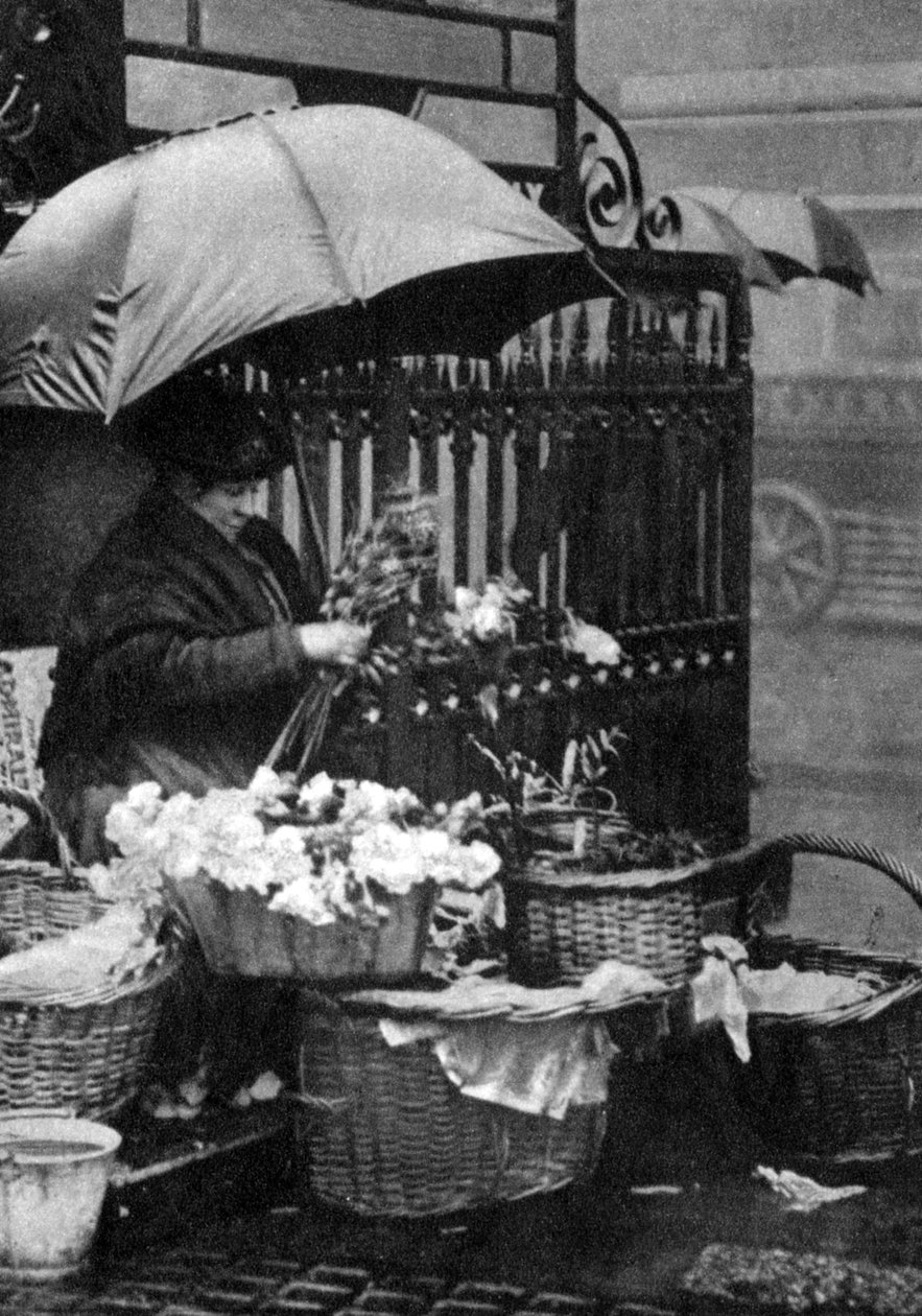 Çiçek satıcısı, Piccadilly Circus, Londra, 1926-1927 by Unbekannt