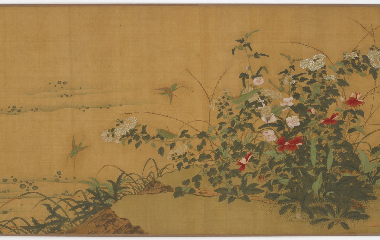 Çiçekler, Bitkiler ve Böcekler, Ming hanedanı, 16. yüzyıl. by Unbekannt