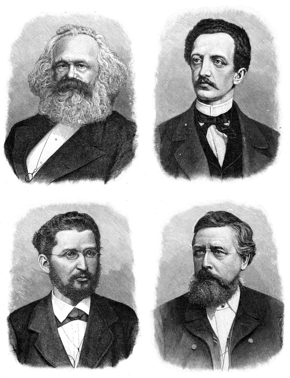 Dört Alman sosyalisti, 1903 by Unbekannt