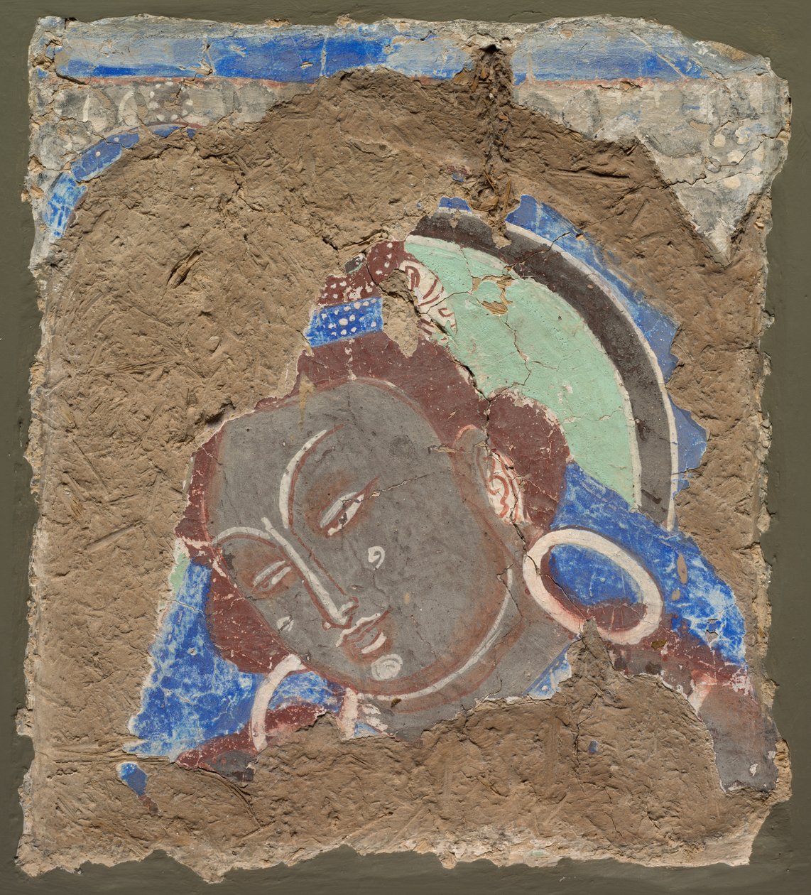 Bodhisattva Başkanı ile Parça, 600-650. by Unbekannt