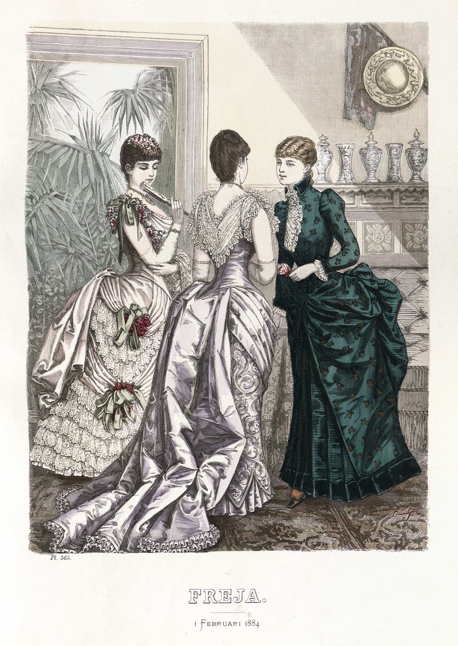 Freja- resimli İskandinav moda dergisi 1884, resim no. 3 by Unbekannt