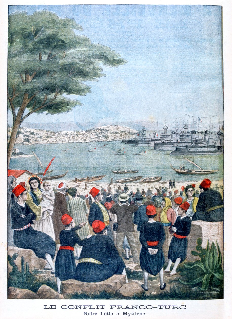 Midilli Midilli'deki Fransız filosu, 1901 by Unbekannt