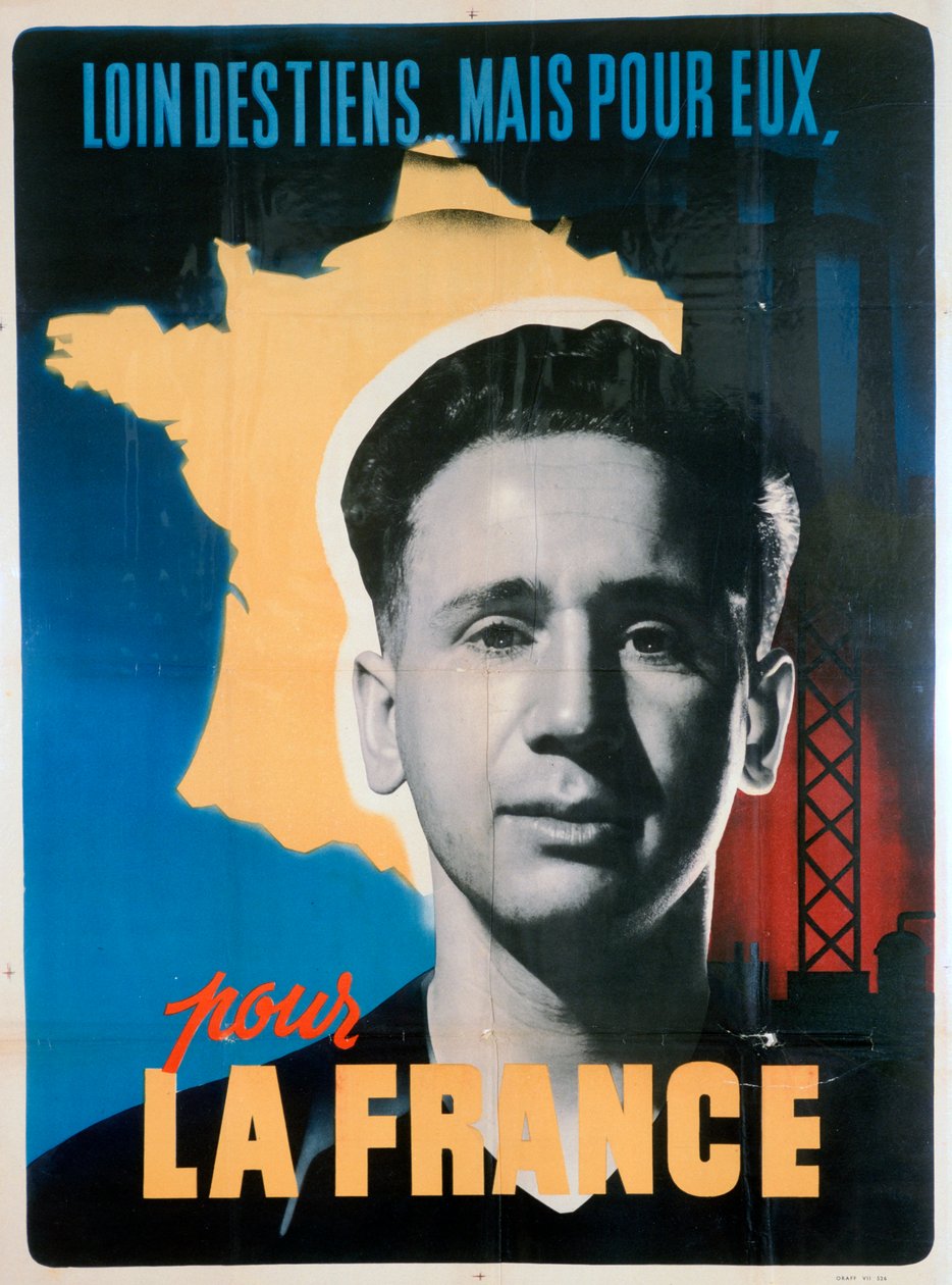 Fransız gönüllü çalışma afişi, c1942-1944 by Unbekannt