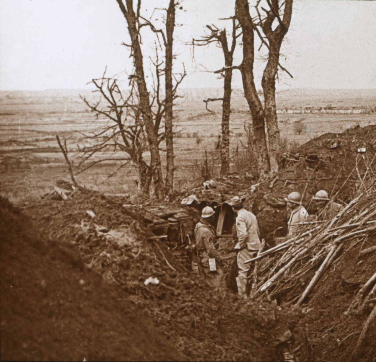 Cephe hattı, Les Éparges, kuzey Fransa, c1914-c1918. by Unbekannt