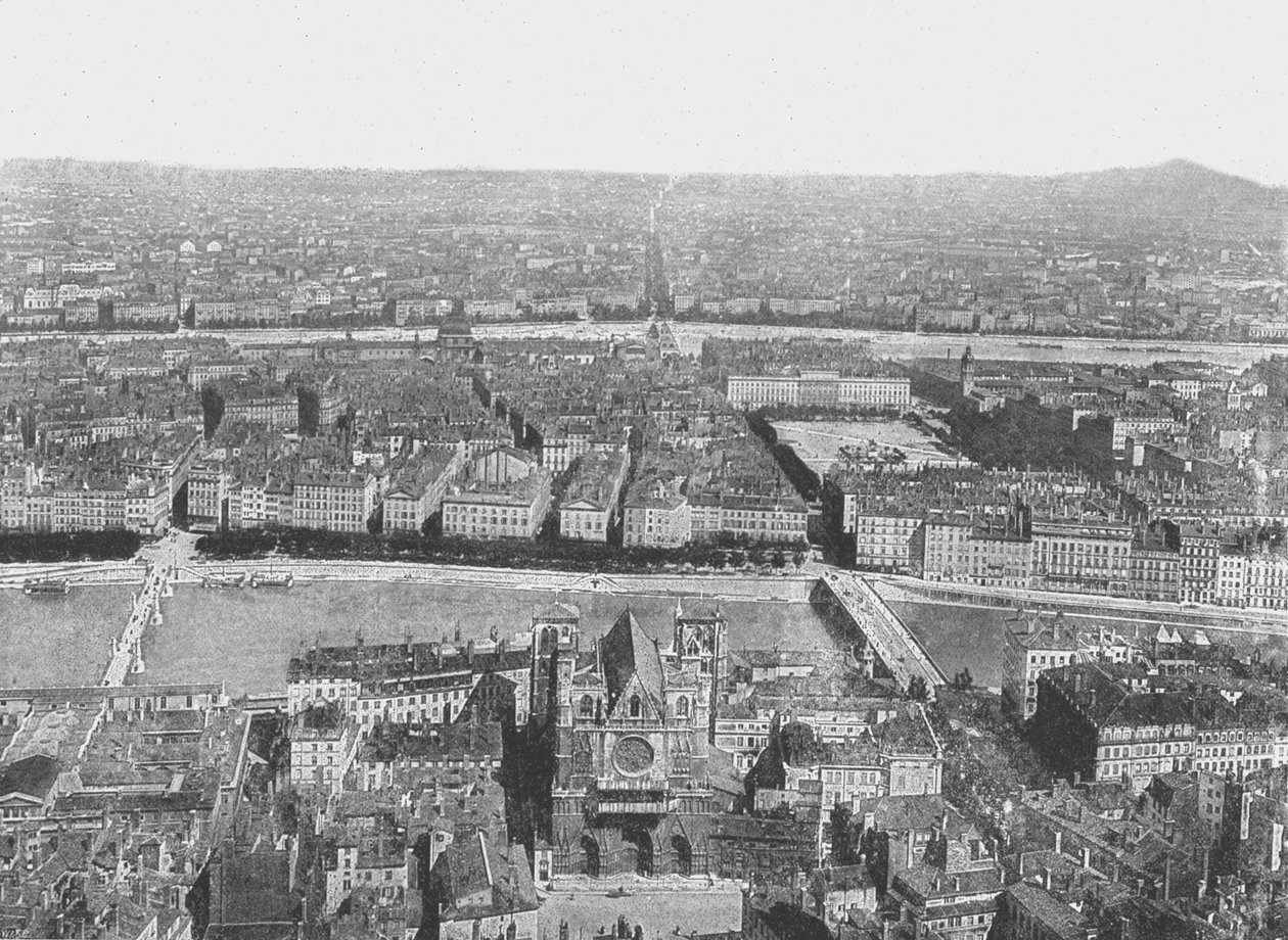 Genel görünüm, Lyon, Fransa, 1895. by Unbekannt
