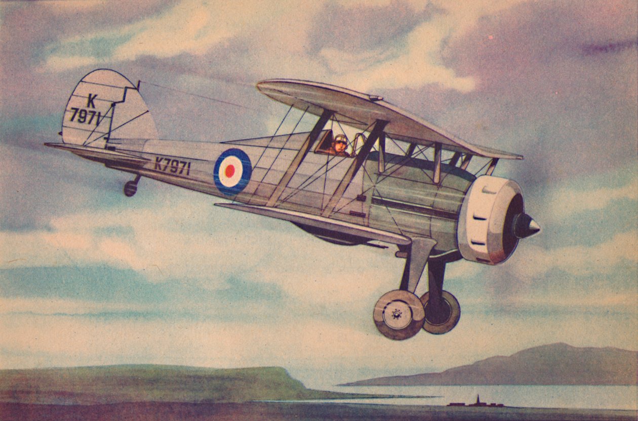 Gloster Gladyatör Savaşçı Çift Kanatlı, c1944. by Unbekannt