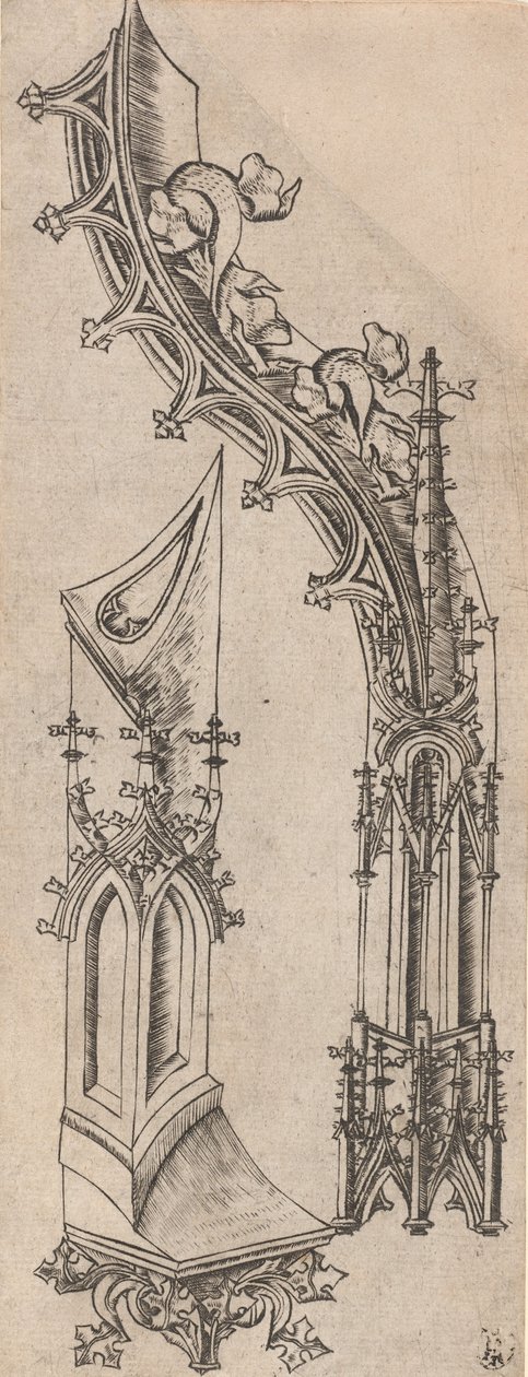 Gotik Harf D, c. 14801500. by Unbekannt