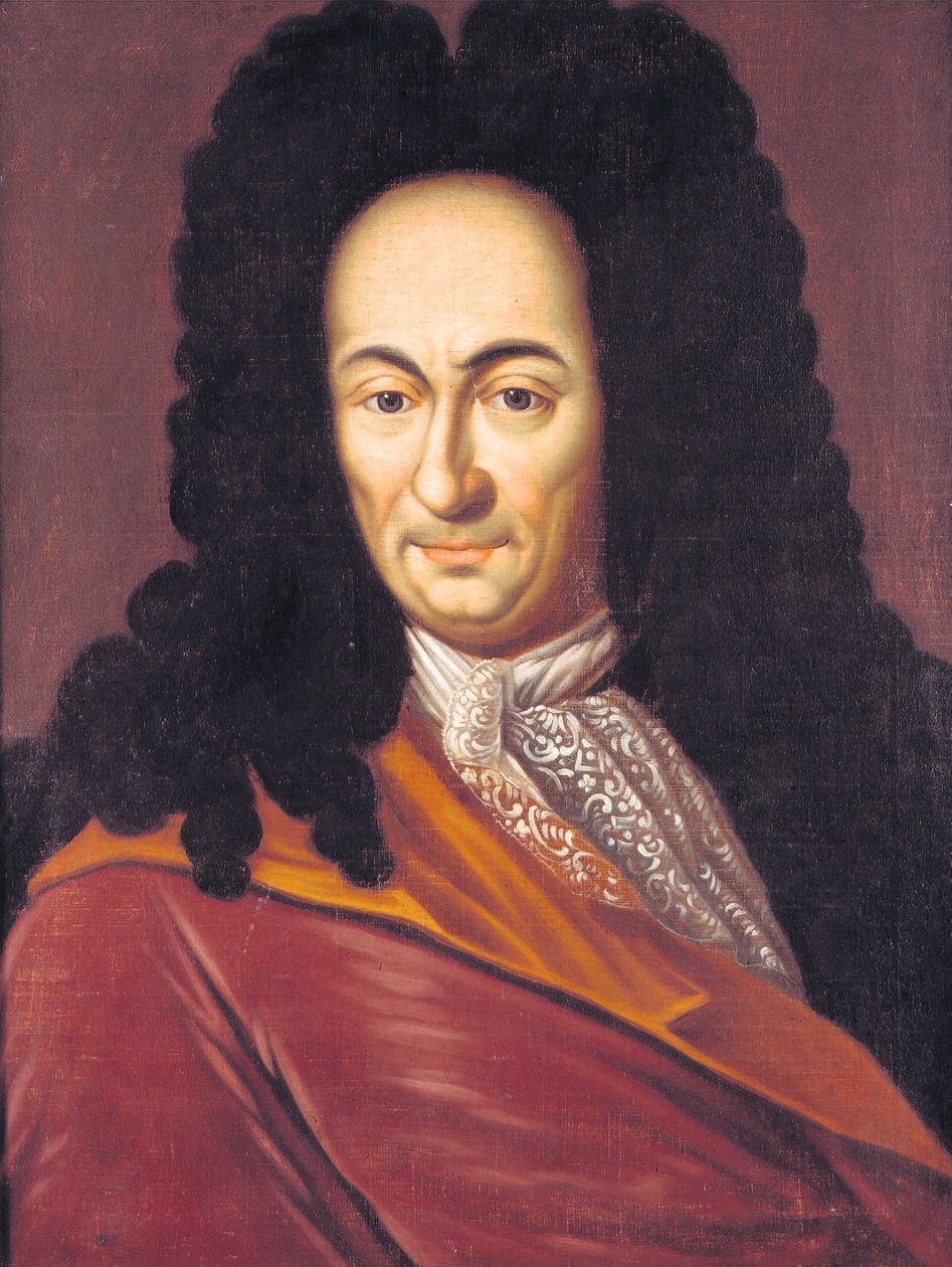 Gottfried Wilhelm Leibniz 1646-1716, c. 1710 by Unbekannt