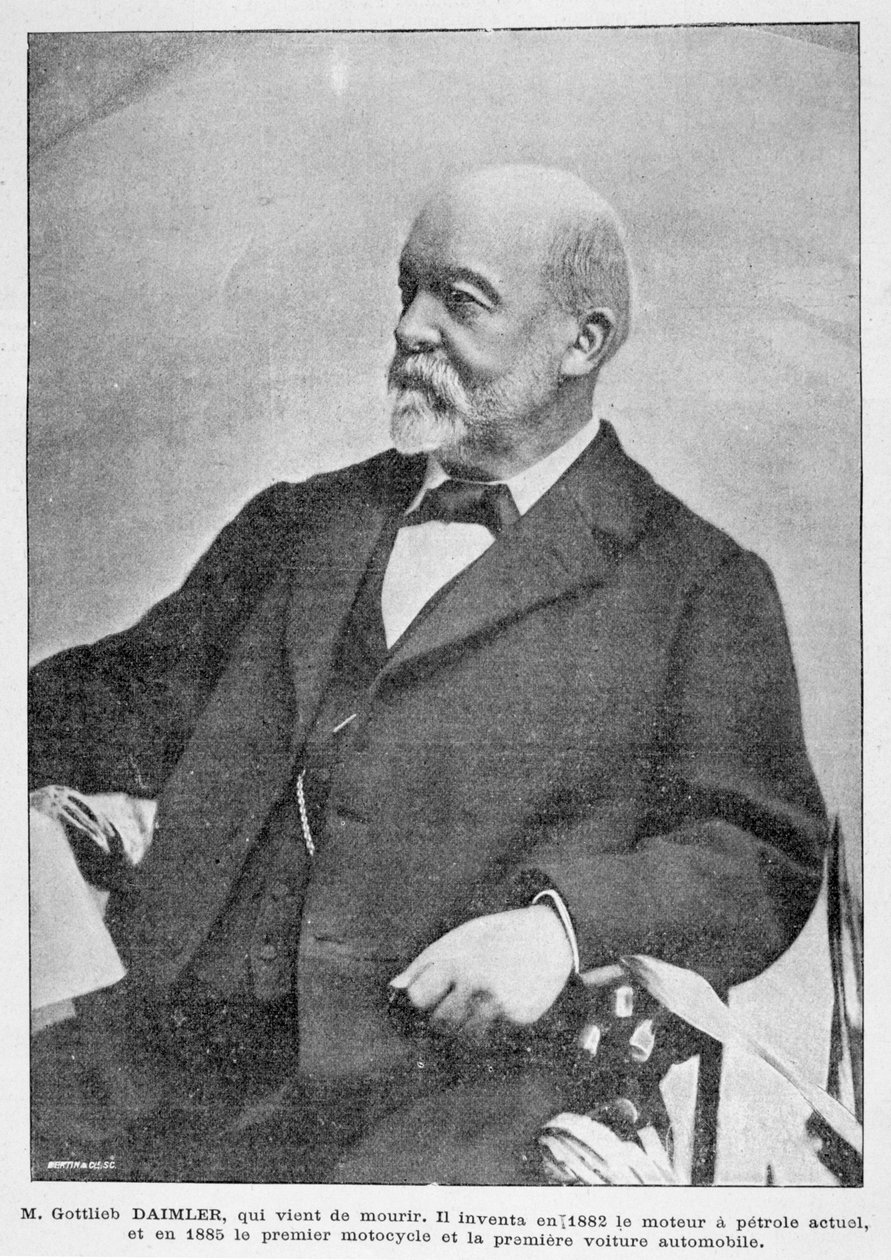 Gottlieb Daimler, Alman endüstri öncüsü, 1900 by Unbekannt
