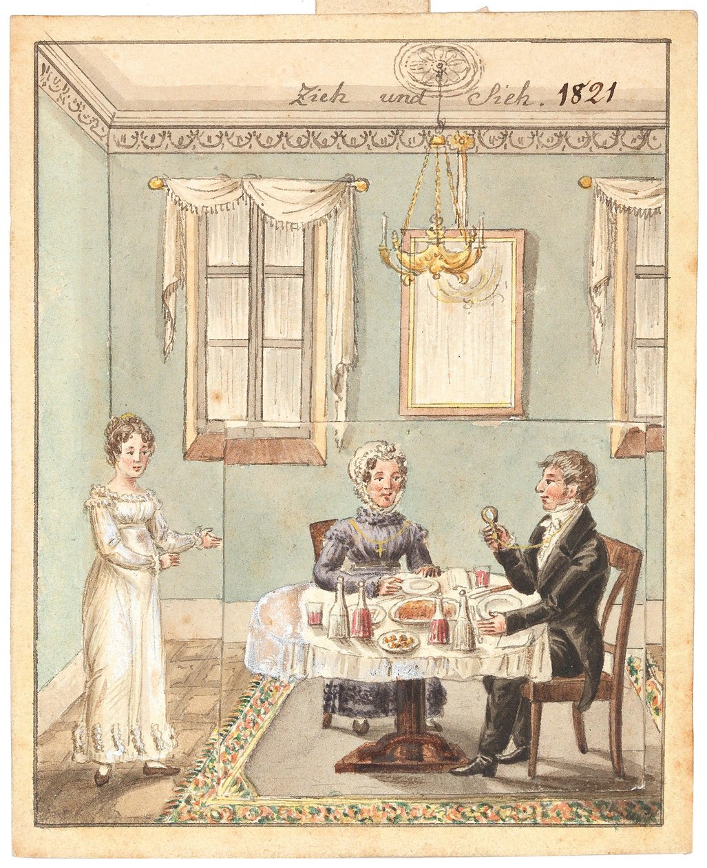 Tebrik kartı, 1821. by Unbekannt