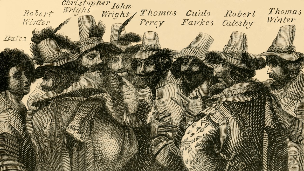 Guy Fawkes ve Komplocular, c1872. by Unbekannt
