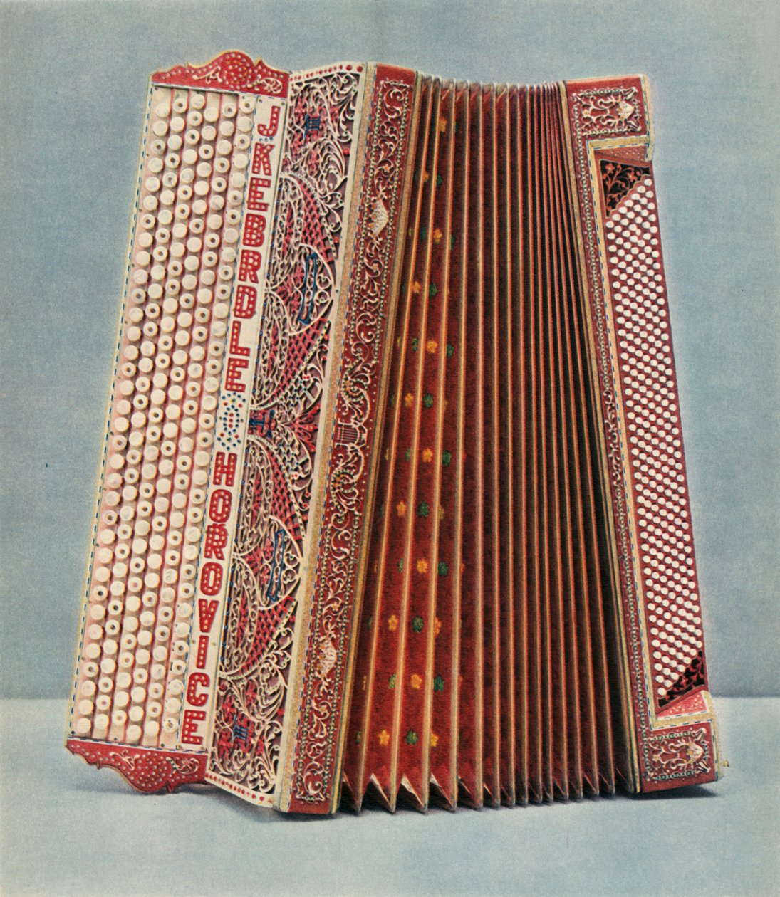 Joseph Kebrdle tarafından yapılan armonika, Horovice, 1948. by Unbekannt