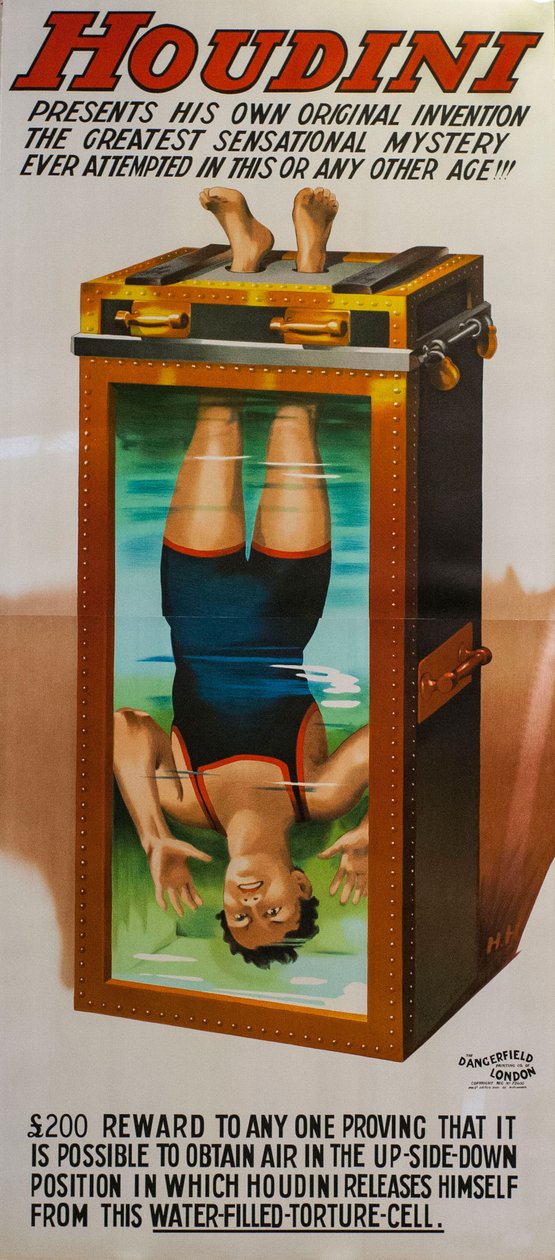 Harry Houdini. Su İşkence Hücresi, 1912. by Unbekannt