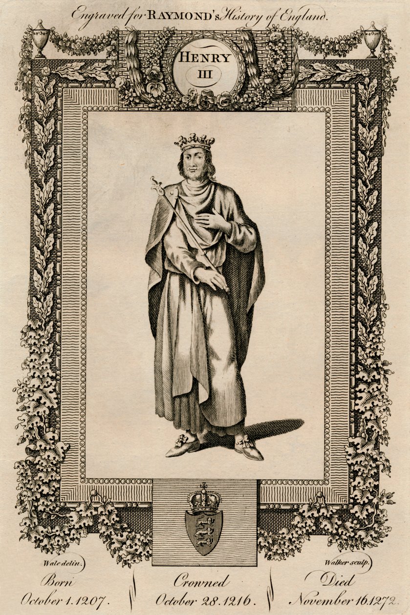 Henry III, 1207-1272, c1787. by Unbekannt