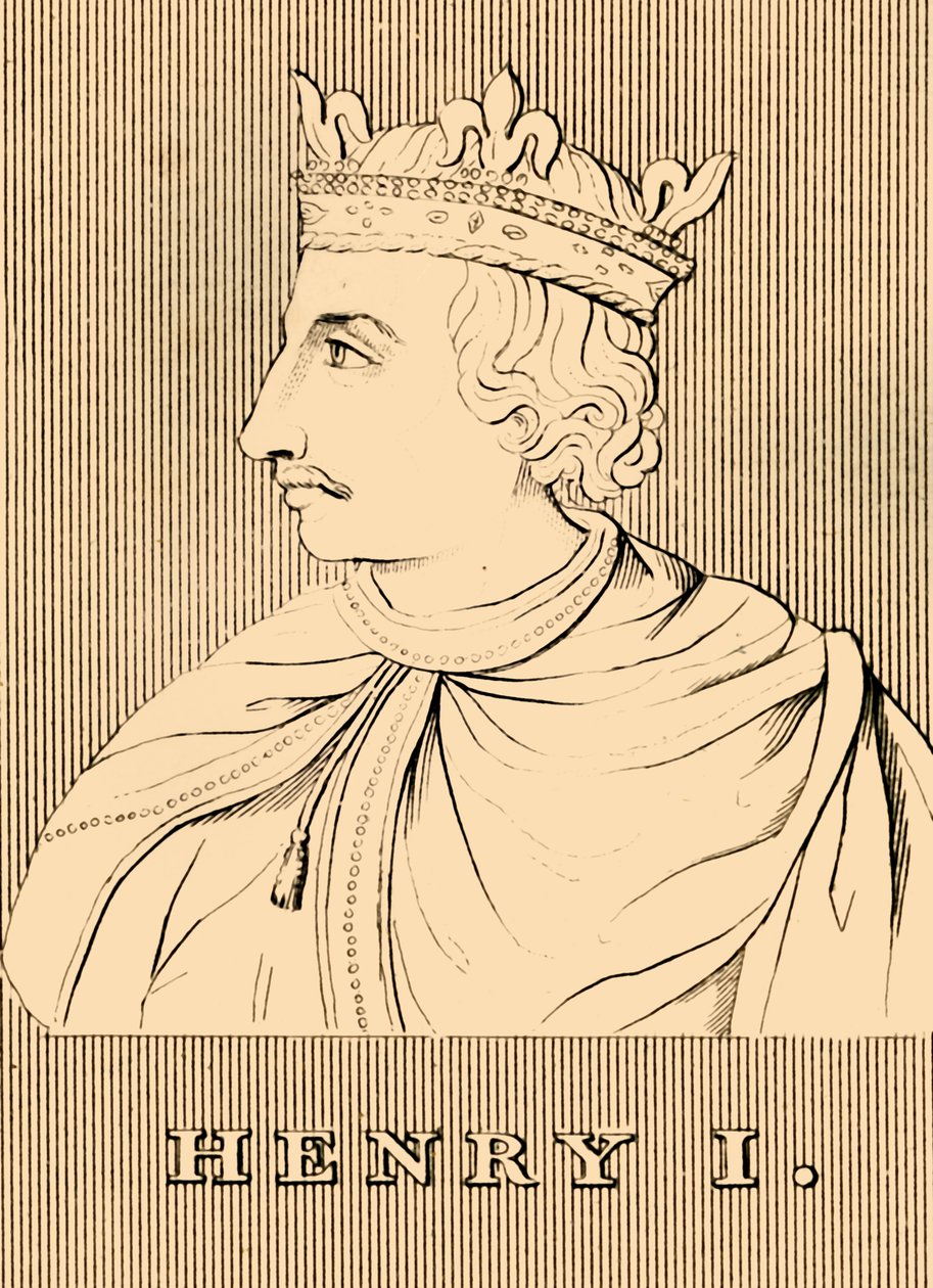 Henry I, c1068-1135, 1830. by Unbekannt