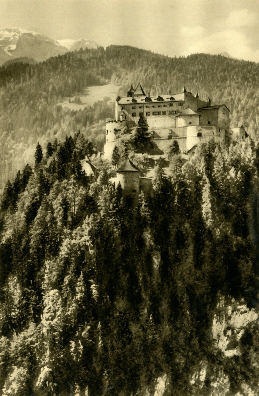 Hohenwerfen Kalesi, Werfen, Avusturya, c1935. by Unbekannt