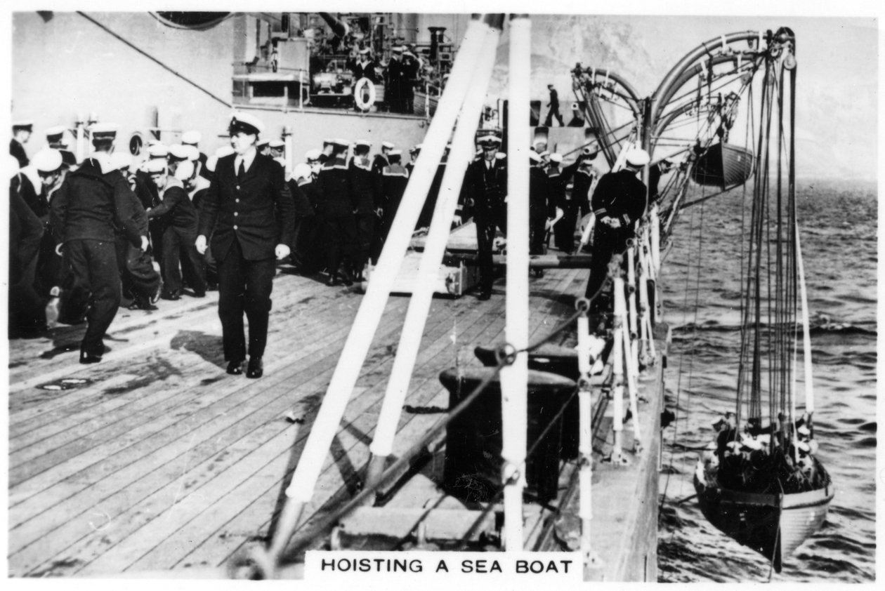 Bir deniz teknesini kaldırma, HMS Nelson, 1937 by Unbekannt