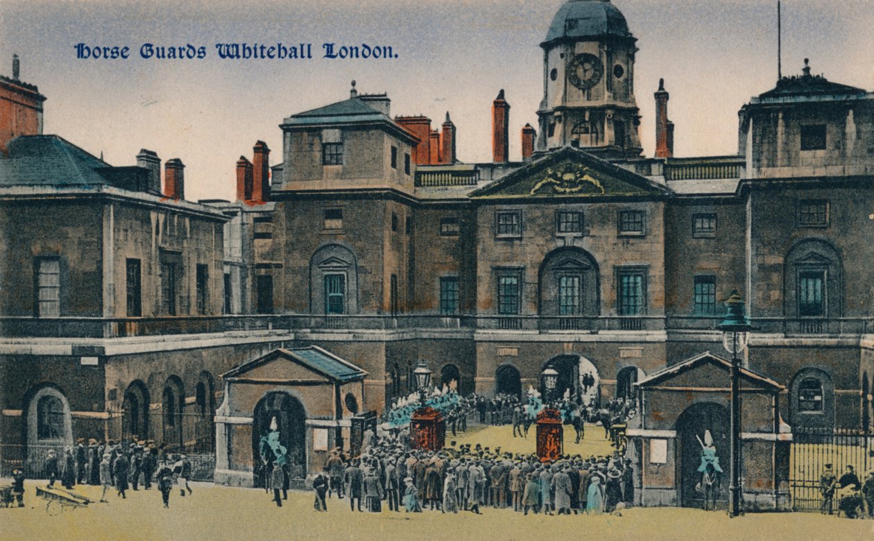 Atlı Muhafızlar Whitehall Londra, c1910. by Unbekannt
