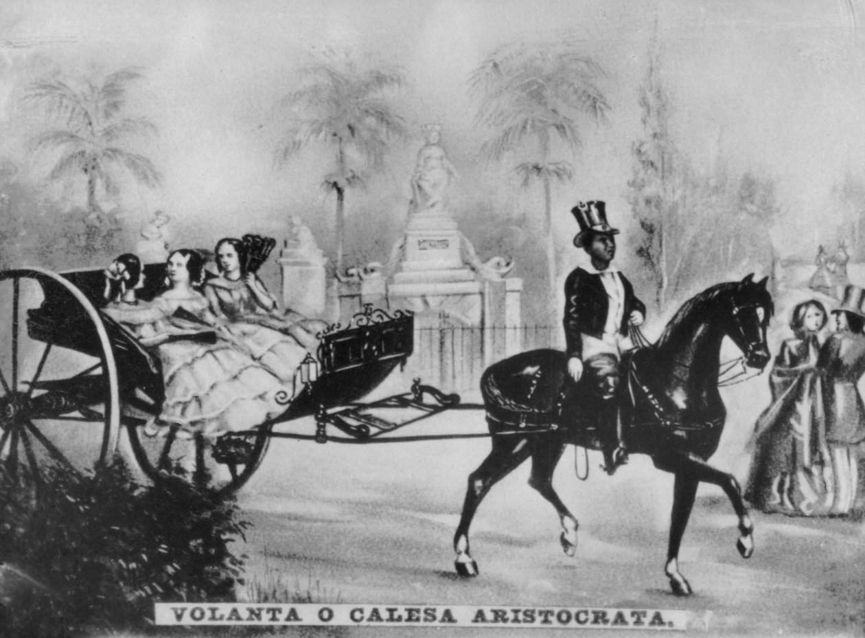 Aristokrasinin atı ve arabası, c1910 by Unbekannt