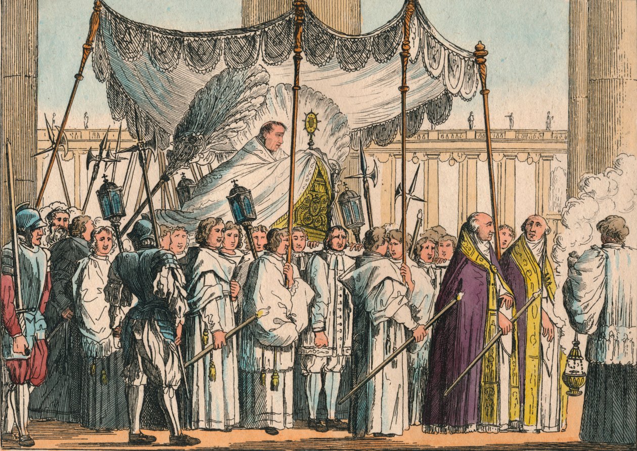 Yüce Pontiff Leo XII, c1824. by Unbekannt